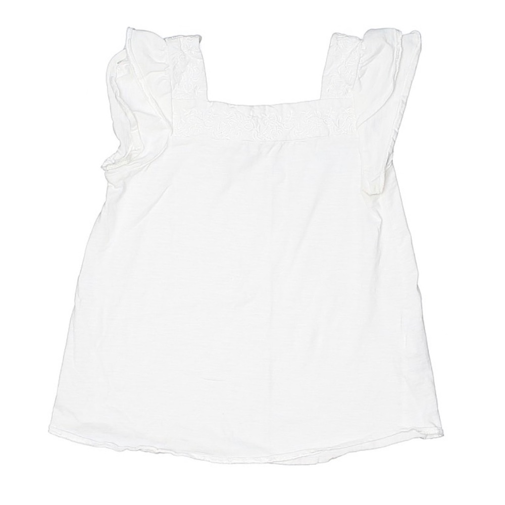 ZARA Short Sleeve White Blouse